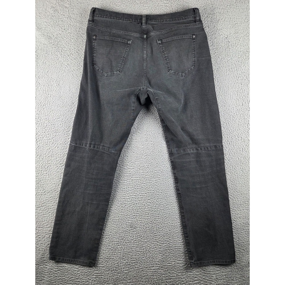 Proof Huckberry Jeans Mens 33x32 Black Denim Mid Rise Straight Leg Grunge - Picture 15 of 16